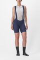 CASTELLI Rövid kerékpáros nadrág kantárral - ENDURANCE W - kék