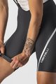 CASTELLI Rövid kerékpáros nadrág kantárral - VELOCISSIMA 3 - fekete
