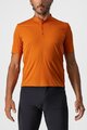 CASTELLI Rövid ujjú kerékpáros póló - TECH 2 POLO - narancssárga
