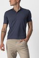 CASTELLI Rövid ujjú kerékpáros póló - TECH 2 POLO - kék