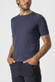 CASTELLI Rövid ujjú kerékpáros póló - TECH 2 TEE - kék