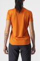 CASTELLI Rövid ujjú kerékpáros póló - TECH 2 TEE - narancssárga