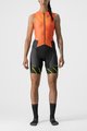 CASTELLI Kerékpáros overall - FREE SANREMO W - narancssárga/fekete