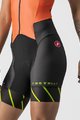 CASTELLI Kerékpáros overall - FREE SANREMO W - narancssárga/fekete