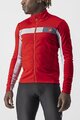 CASTELLI Kerékpáros dzseki béléssel - MORTIROLO 6S - piros