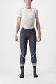 CASTELLI 3/4-es kerékpáros nadrág kantár nélkül - VELOCISSIMA THERMAL - kék