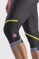 CASTELLI 3/4-es kerékpáros nadrág kantár nélkül - VELOCISSIMA THERMAL - fekete/világoszöld