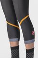 CASTELLI 3/4-es kerékpáros nadrág kantár nélkül - VELOCISSIMA THERMAL - fekete/narancssárga