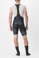 CASTELLI Rövid kerékpáros nadrág kantárral - FREE AERO RC KIT - fekete/világoszöld