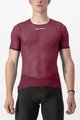 CASTELLI Rövid ujjú kerékpáros póló - PRO MESH 2.0 - bordó