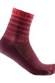 CASTELLI Klasszikus kerékpáros zokni - SPEED STRADA 12 - bordó