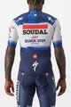 CASTELLI Rövid ujjú kerékpáros mez - QUICKSTEP AERO RACE 6.1 - kék/fehér