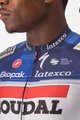 CASTELLI Rövid ujjú kerékpáros mez - QUICKSTEP AERO RACE 6.1 - kék/fehér