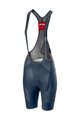 CASTELLI Rövid kerékpáros nadrág kantárral - FREE AERO 4 W - kék
