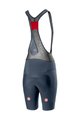 CASTELLI Rövid kerékpáros nadrág kantárral - FREE AERO 4 W - kék