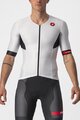 CASTELLI Rövid ujjú kerékpáros mez - FREE SPEED 2 RACE - fekete/fehér