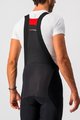 CASTELLI 3/4-es kerékpáros nadrág kantárral - SORPASSO ROS - fekete