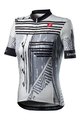 CASTELLI Rövid ujjú kerékpáros mez - ASTRATTA - fehér/fekete