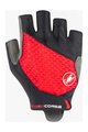 CASTELLI Kerékpáros kesztyű rövid ujjal - ROSSO CORSA 2 W - piros