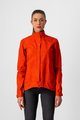 CASTELLI Kerékpáros vízálló esőkabát - COMMUTER W REFLEX - narancssárga/piros