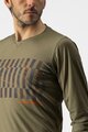 CASTELLI Hosszú ujjú kerékpáros mez nyári - TRAIL TECH - zöld