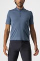 CASTELLI Rövid ujjú kerékpáros póló - TECH 2 POLO - kék