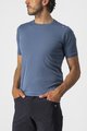 CASTELLI Rövid ujjú kerékpáros póló - TECH 2 TEE - kék