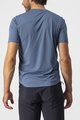 CASTELLI Rövid ujjú kerékpáros póló - TECH 2 TEE - kék