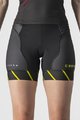 CASTELLI Rövid kerékpáros nadrág kantár nélkül - FREE W SHORT TRI - fekete/világoszöld