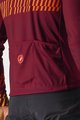 CASTELLI Hosszú ujjú kerékpáros mez nyári - UNLIMITED THERMAL - bordó