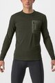 CASTELLI Hosszú ujjú kerékpáros mez - UNLIMITED MERINO - zöld