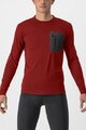 CASTELLI Hosszú ujjú kerékpáros mez - UNLIMITED MERINO - piros
