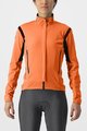 CASTELLI Kerékpáros dzseki béléssel - PERFETTO RoS 2 W - narancssárga