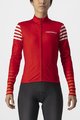 CASTELLI Hosszú ujjú kerékpáros mez - AUTUNNO - piros