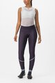 CASTELLI Hosszú kerékpáros nadrág kantár nélkül - VELOCISSIMA THERMAL - lila