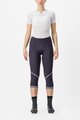 CASTELLI 3/4-es kerékpáros nadrág kantár nélkül - VELOCISSIMA THERMAL - lila