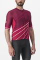 CASTELLI Rövid ujjú kerékpáros mez - SPEED STRADA - bordó