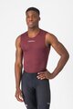 CASTELLI Ujjatlan kerékpáros póló - PRO MESH 2.0 - bordó