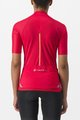 CASTELLI Rövid ujjú kerékpáros mez - ENDURANCE W - piros