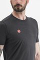 CASTELLI Rövid ujjú kerékpáros póló - MERINO - fekete
