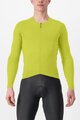 CASTELLI Hosszú ujjú kerékpáros mez - FLY LS - sárga