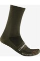 CASTELLI Klasszikus kerékpáros zokni - RE-CYCLE THERMAL 18 - barna