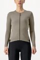 CASTELLI Hosszú ujjú kerékpáros mez - FLY LS W - barna