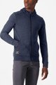 CASTELLI póló - MILANO 2 FULL ZIP FLEECE - kék