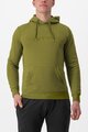CASTELLI póló - LOGO HOODIE - zöld