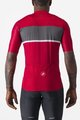 CASTELLI Rövid ujjú kerékpáros mez - TRADIZIONE - piros