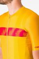 CASTELLI Rövid ujjú kerékpáros mez - UNLIMITED ENDURANCE - sárga