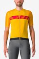 CASTELLI Rövid ujjú kerékpáros mez - UNLIMITED ENDURANCE - sárga