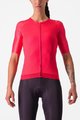 CASTELLI Rövid ujjú kerékpáros mez - AERO PRO 7.0 W - rózsaszín