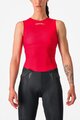 CASTELLI Ujjatlan kerékpáros póló - PRO MESH W - piros